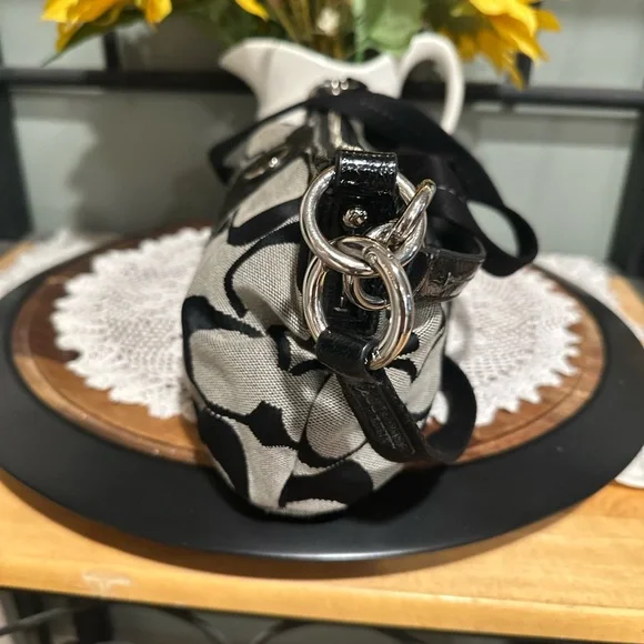 Coach Black and Gray Women's Bag - Picture 3 of 11